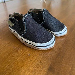 Robeez Liam Basic Soft Soles- dark denim blue 0-6 mos